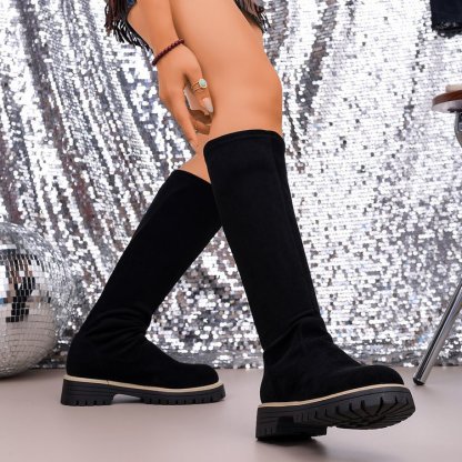 Women's Stylish Anti-Slip & Zipper Closure Platform Versatile Boots 