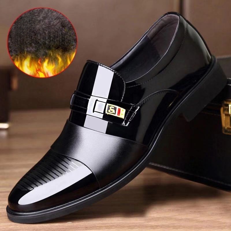 Men's Elegant Genuine Leather Business Dress Shoes Wedding Shoes Social Shoes