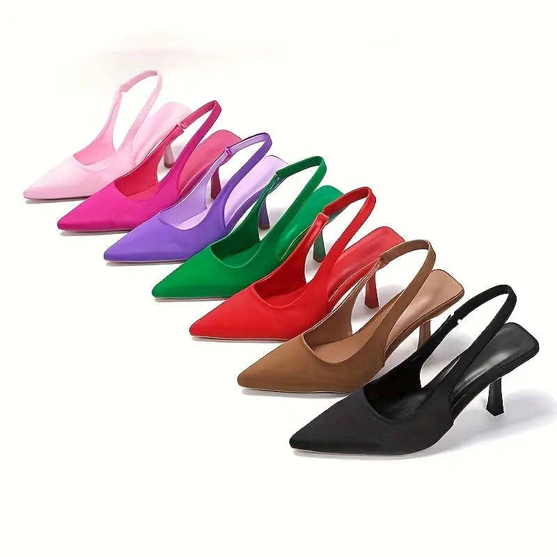 Women's Stylish Lightweight Solid Color Stylish Casual High Heel Sandals Party Shoes