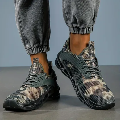 Men's Fashion Breathable Camo Sneakers Athletic Shoes
