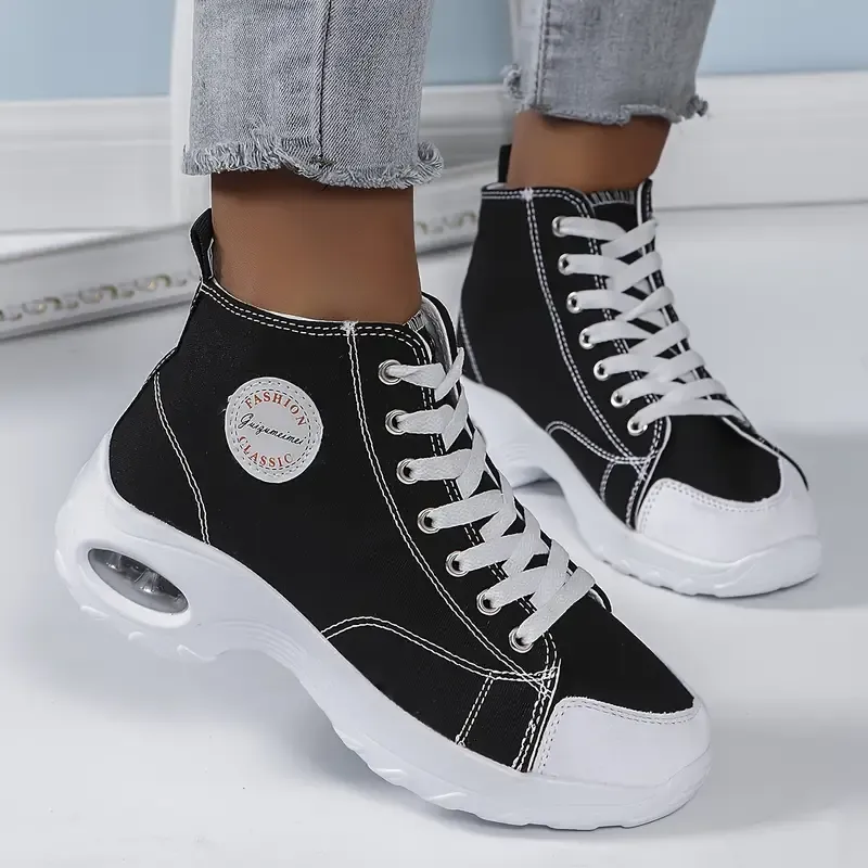 Women's Classic Fashion Lace-up Air cushion Versatile Sneakers Sports Shoes