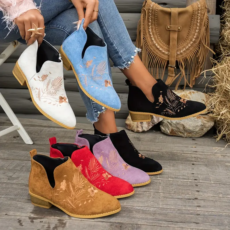 [Copy]Women's Fashion Comfortable Chunky Heel Boots Chelsea Boots