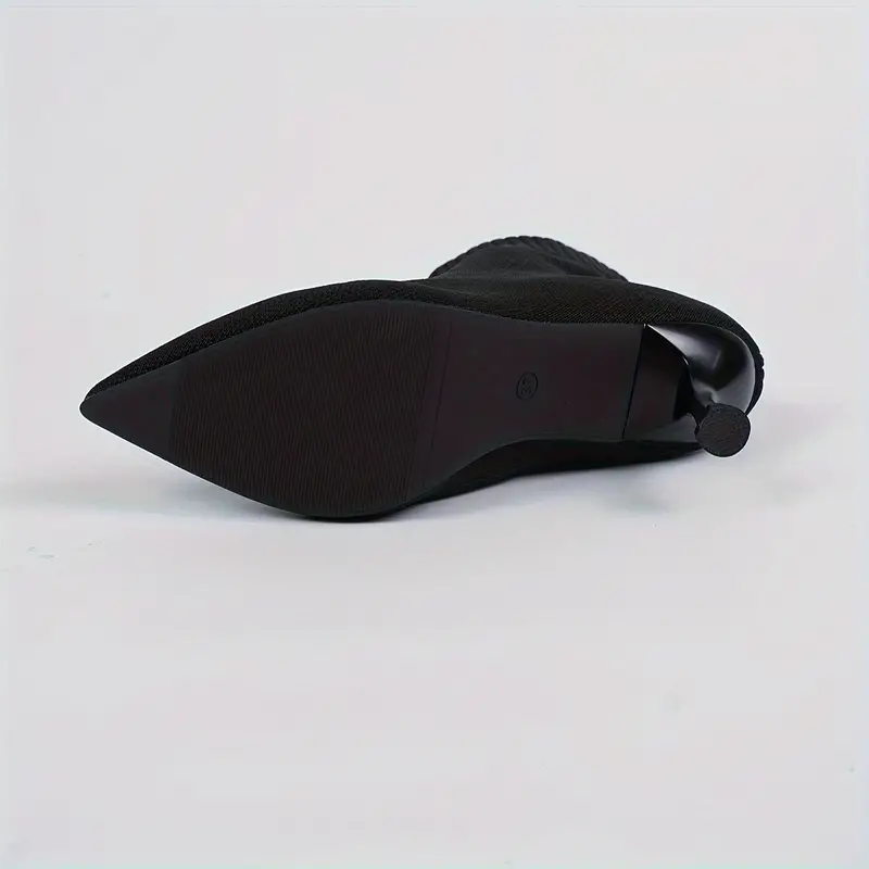 Women's Elegant Knitted High-Heel Ankle Boot