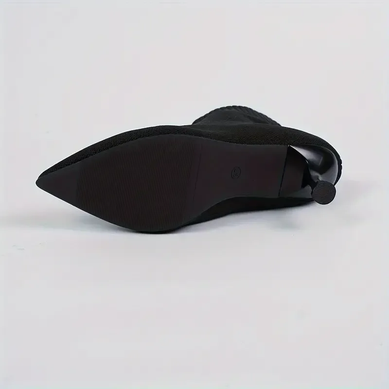 Women's Elegant Knitted High-Heel Ankle Boot