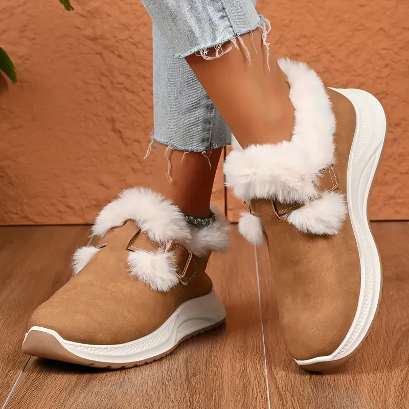 Women's Warm and Cozy Plush Winter Indoor/Outdoor Shoes Boots (Wide Widths Available)
