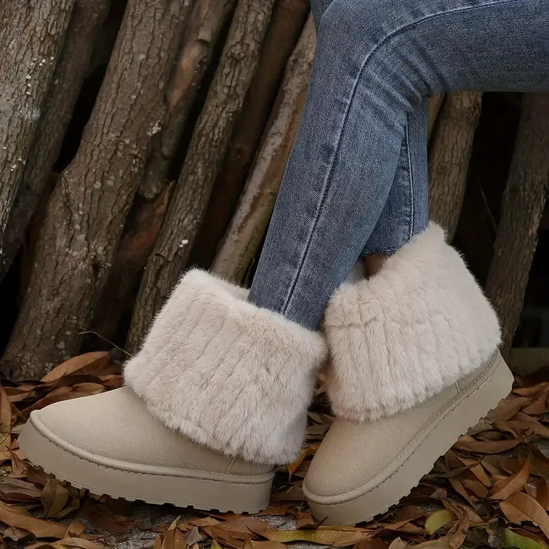 Women's Warm and Comfortable Slip-On Boots