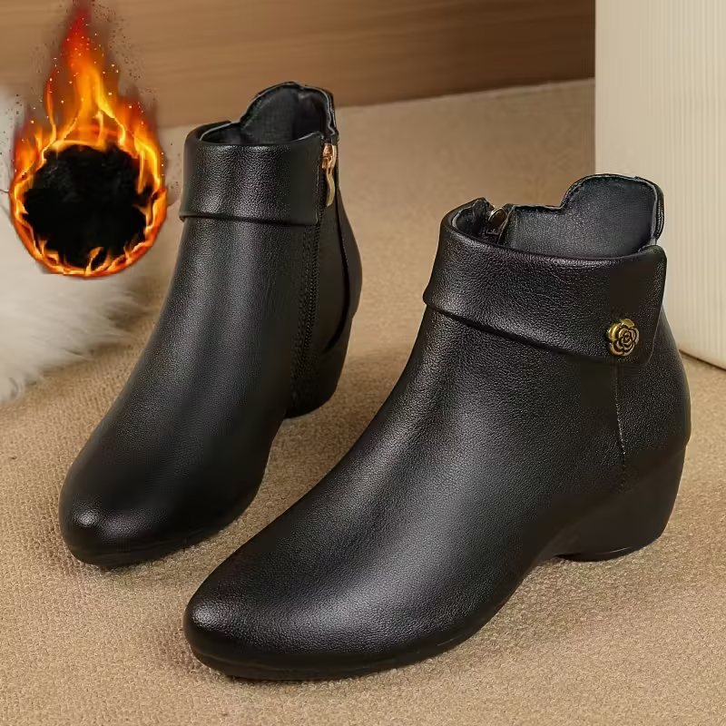 Women's Stylish & Comfortable Chunky Mid-Heel Ankle Boots for Everyday & Special Occasions