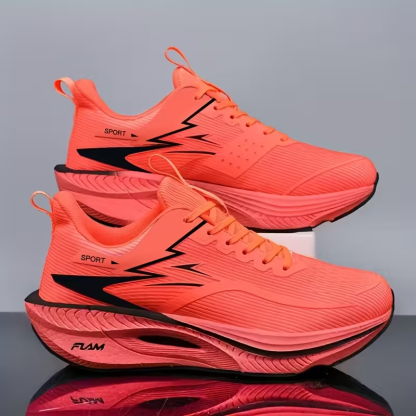 Men‘s Lightweight Breathable Carbon Plate Technology Gradient Color Sneakers Running Shoes