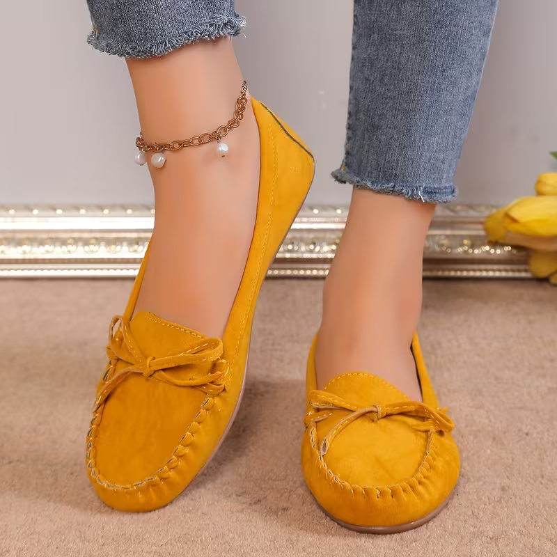 Women's Comfortable And Lightweight Bows Flat Shoes