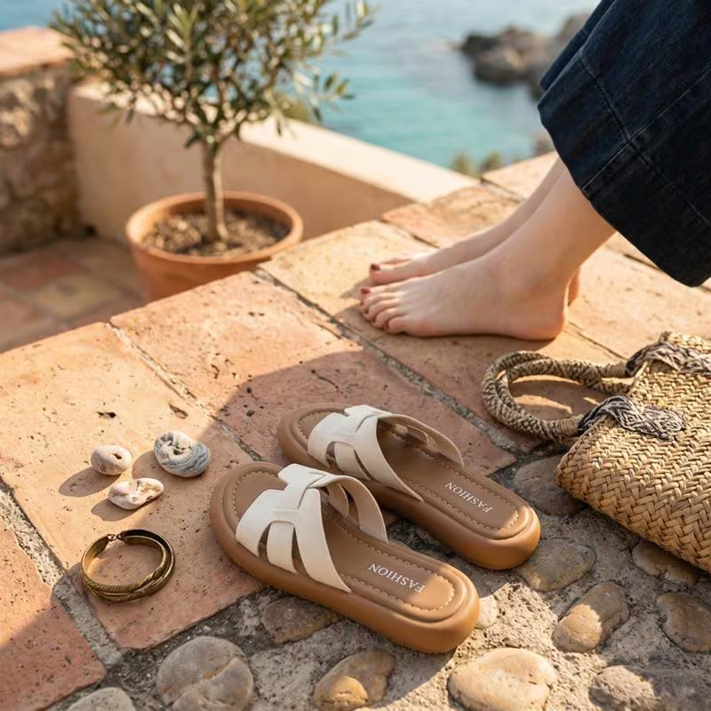 Women's Soft & Comfortable Flat Sandals Beach Shoes