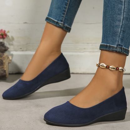 Women's Comfortable Slip‑On Wedge Shoes 