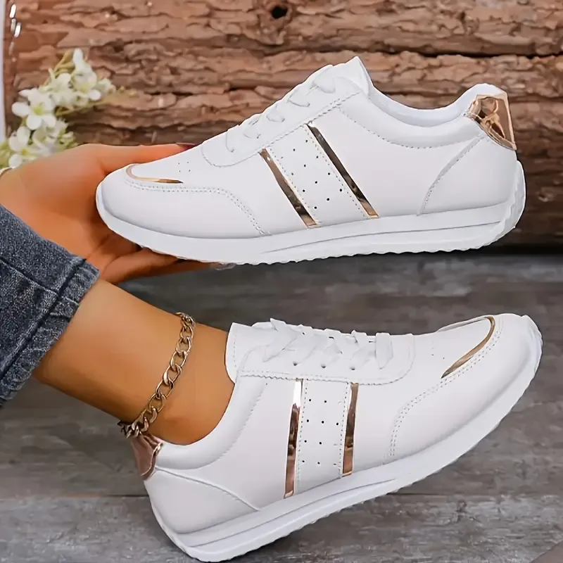Women's Stylish and Elegant Lightweight Sneakers Lace-Up Shoes for All Seasons