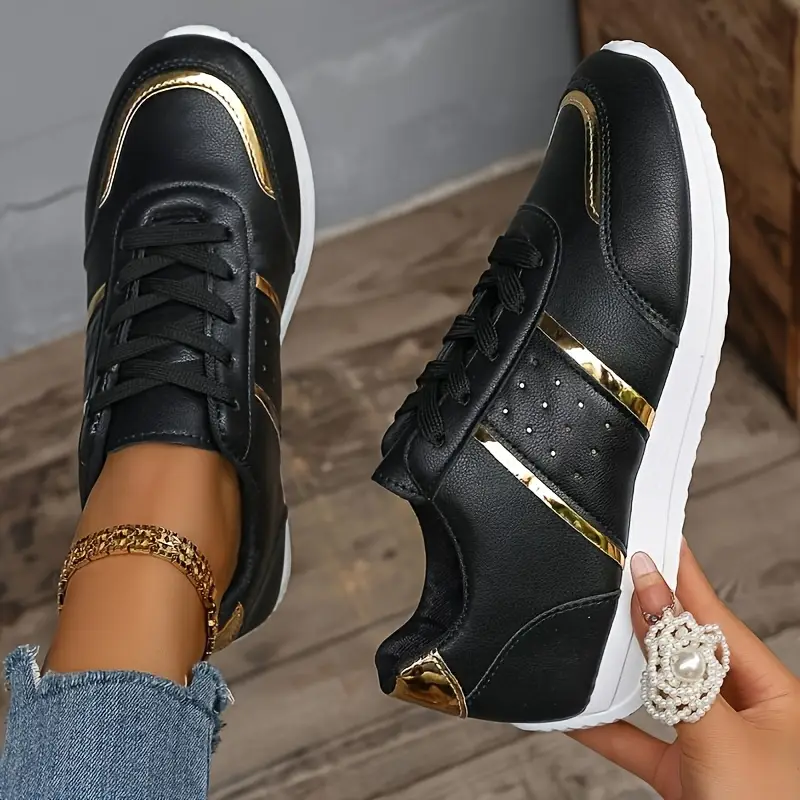 Women's Stylish and Elegant Lightweight Sneakers Lace-Up Shoes for All Seasons