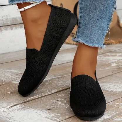 Women's Breathable Mesh Slip-On Shoes Daily Walking Footwear