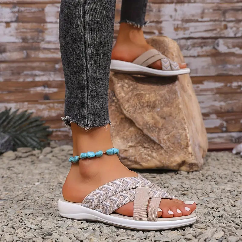 Women's Orthopedic Arch Support Walking Slides Sandals