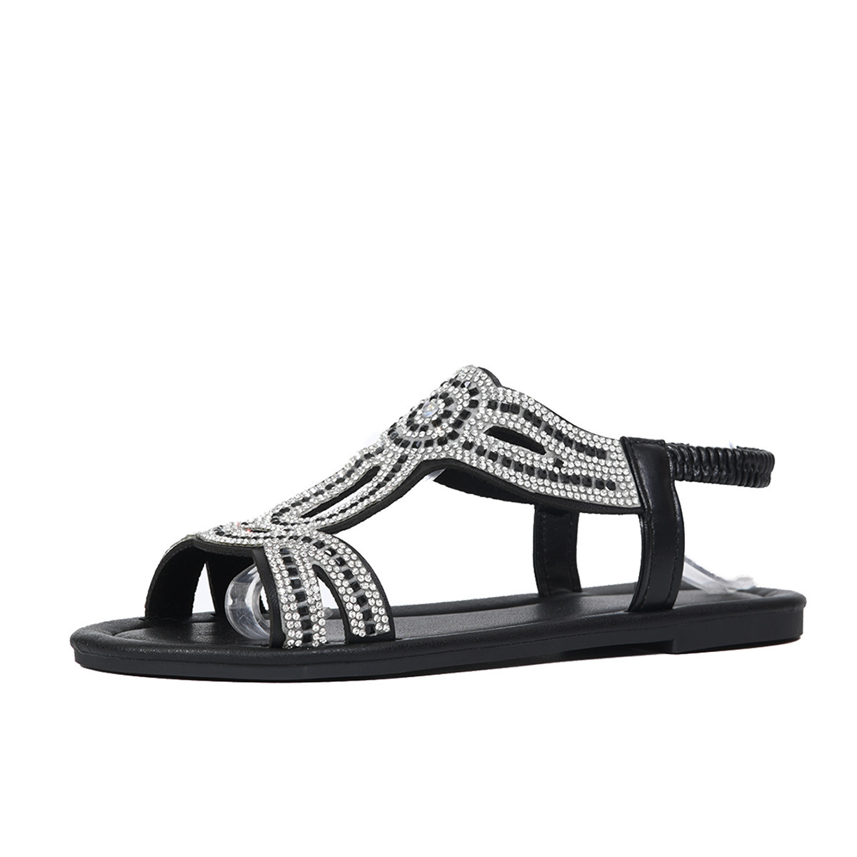Women's Sparkling Slip-On Sandals for Beach, Outings, Parties