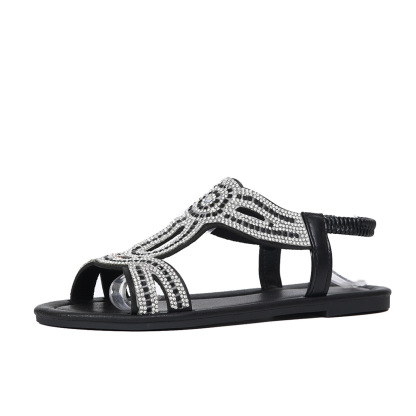 Women's Sparkling Slip-On Sandals for Beach, Outings, Parties