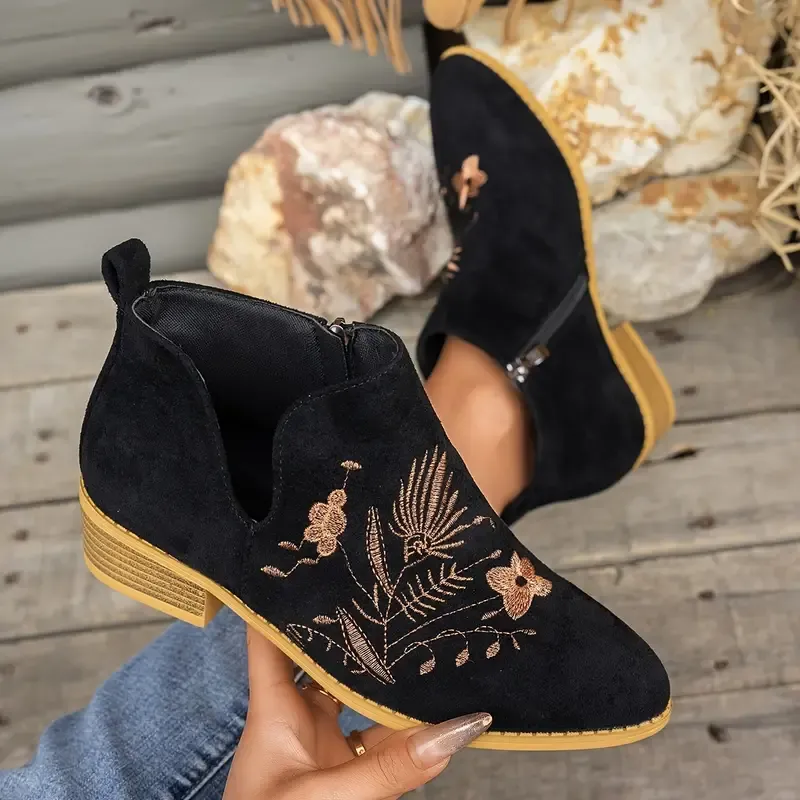 [Copy]Women's Fashion Comfortable Chunky Heel Boots Chelsea Boots