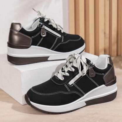 Women's Fashion Wedge Orthopedic Sneakers Outdoor Walking Trainers