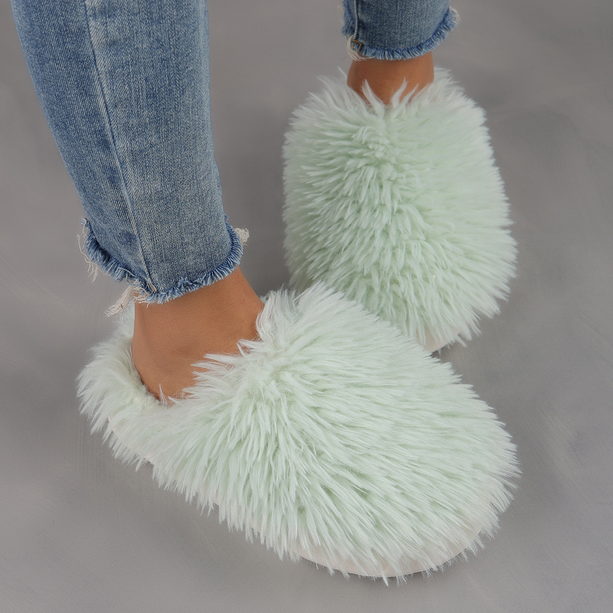 Women's Plus Size Thickened Warm Cold-proof Winter Home Slippers