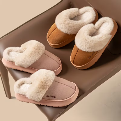 [Copy]💖LAST DAY PROMOTION 56% OFF💖Women's Non-slip Mute Warm Fluffy Shoes Slippers