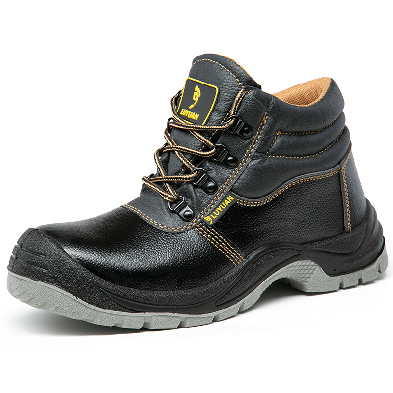 Men's and Women's Non-slip Waterproof Shock-resistant and Wear-resistant Safety Work Boots 