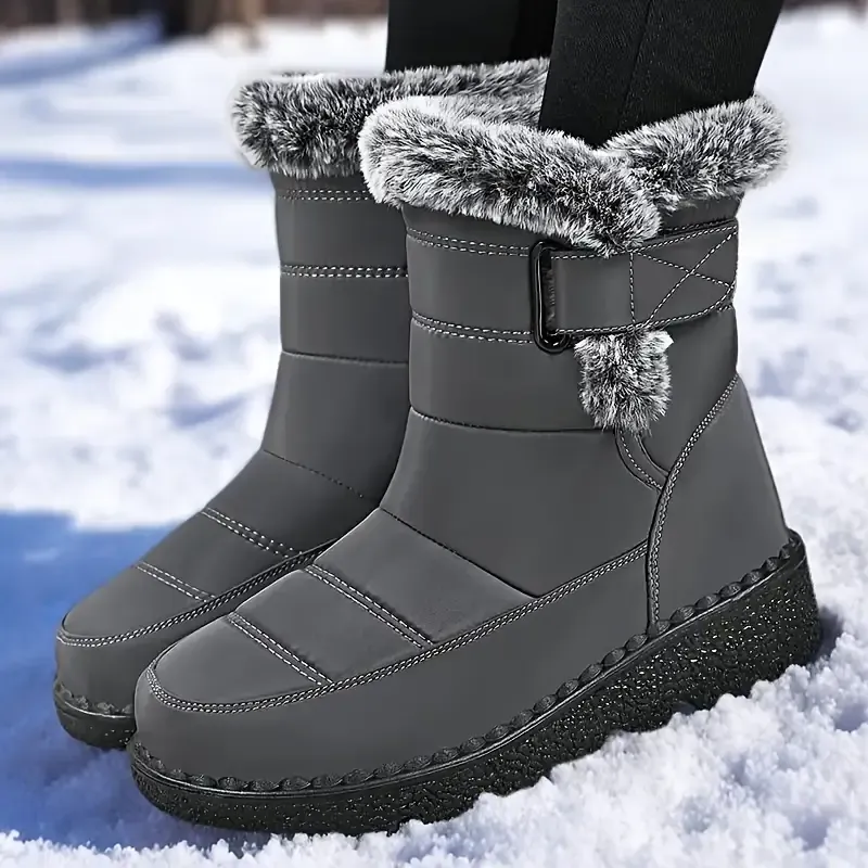 Women's Trendy Fleece-Lined Warm Winter Ankle Boots for Walking, Home, Outings, And Dates