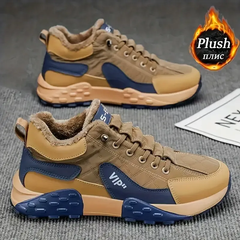 Unisex Winter Warm Anti-Skid Outdoor Boots Plush Lining Sneakers for Hiking, Trekking & Daily Cold-Weather