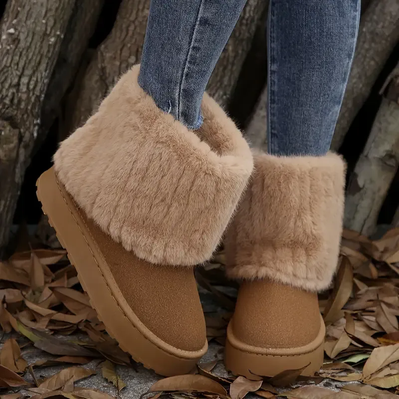 Women's Warm and Comfortable Slip-On Boots