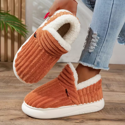 Unisex Cozy & Warm Winter Slippers Slip-On Indoor/Outdoor House Shoes