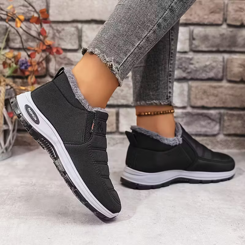 [Copy]Women's Warm & Lightweight Plush Lined Interior Non-Slip Winter Slip-On Boots