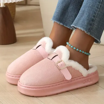 Women's Cozy Soft Slip-On House Shoes Fleece Slippers Indoor/Outdoor Footwear for Home, Office, or Casual Outings