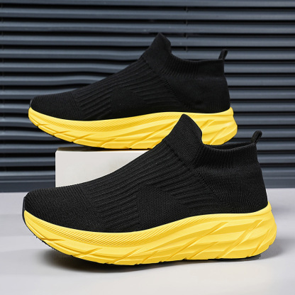 Men's and Women's Breathable Knit Arch Support & Cushioned Sole Slip-On Sneakers