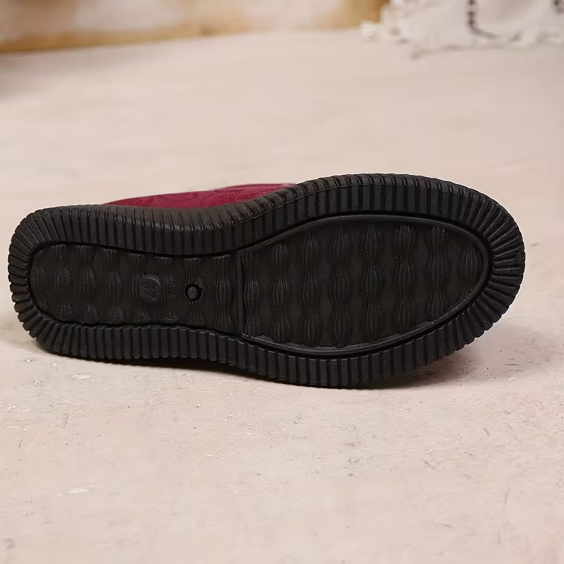 Women's Windproof & Warm Ethnic Style Winter Slip-on Boots