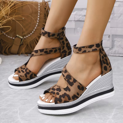 Women's Fashion Thick-soled Wedge Sandals Roman Shoes