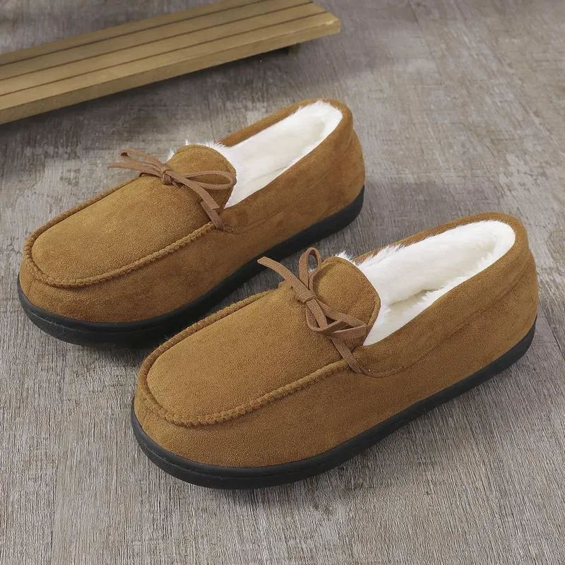 Women's Warm Fleece Moccasin Slippers Bow Detail Indoor/Outdoor Shoes
