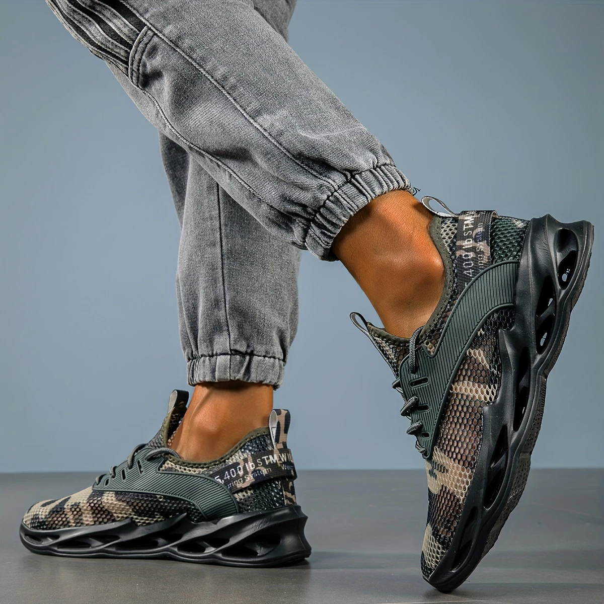 Men's Fashion Breathable Camo Sneakers Athletic Shoes