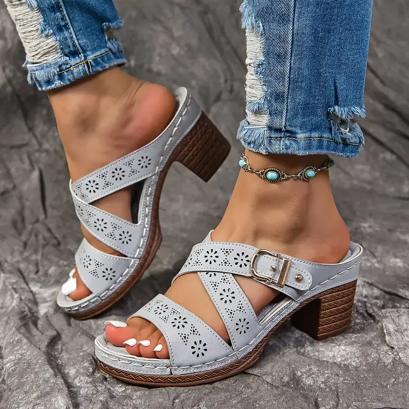 Women's Stylish & Comfortable Slip-On Platform Wedge Sandals