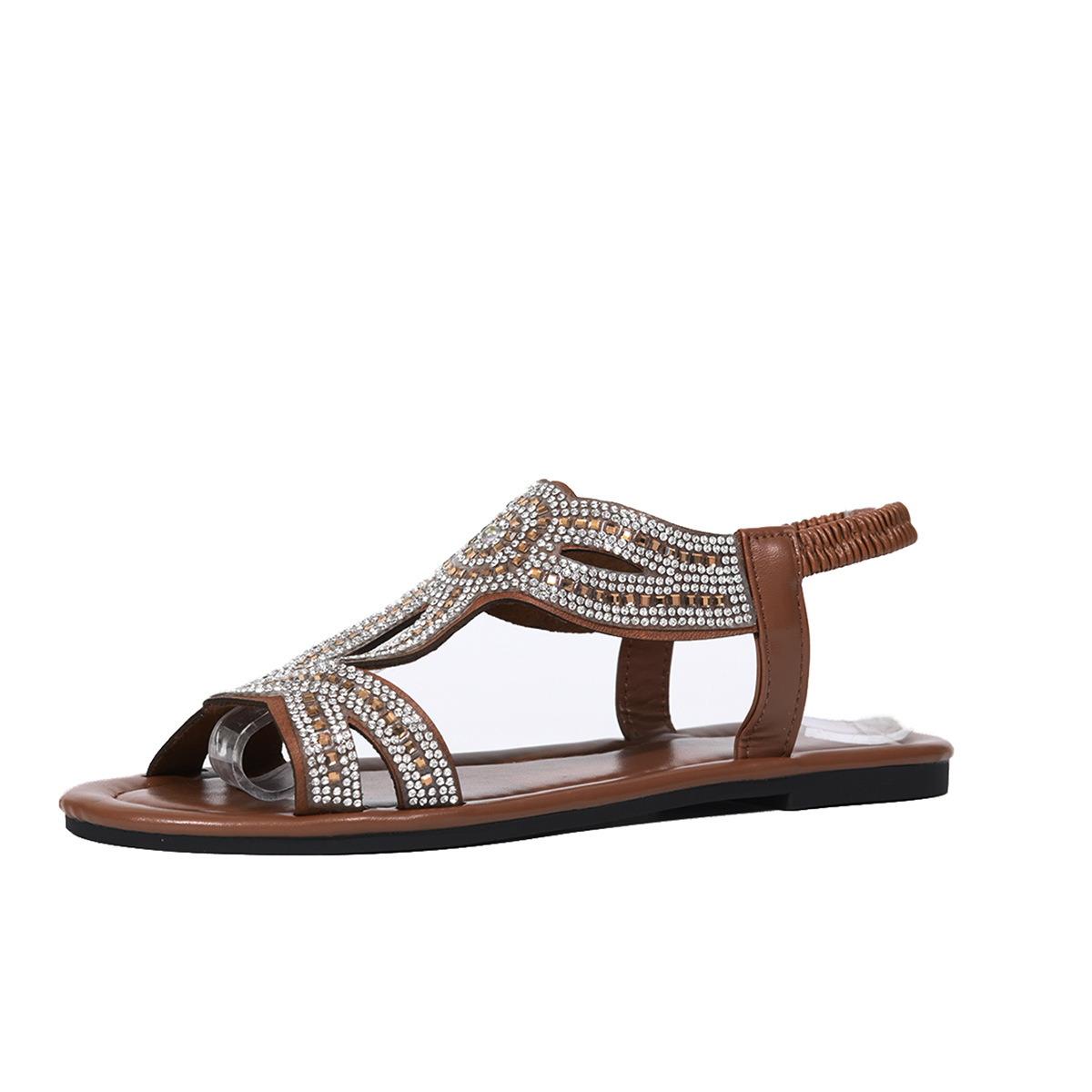 Women's Sparkling Slip-On Sandals for Beach, Outings, Parties