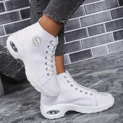 Women's Classic Fashion Lace-up Air cushion Versatile Sneakers Sports Shoes 