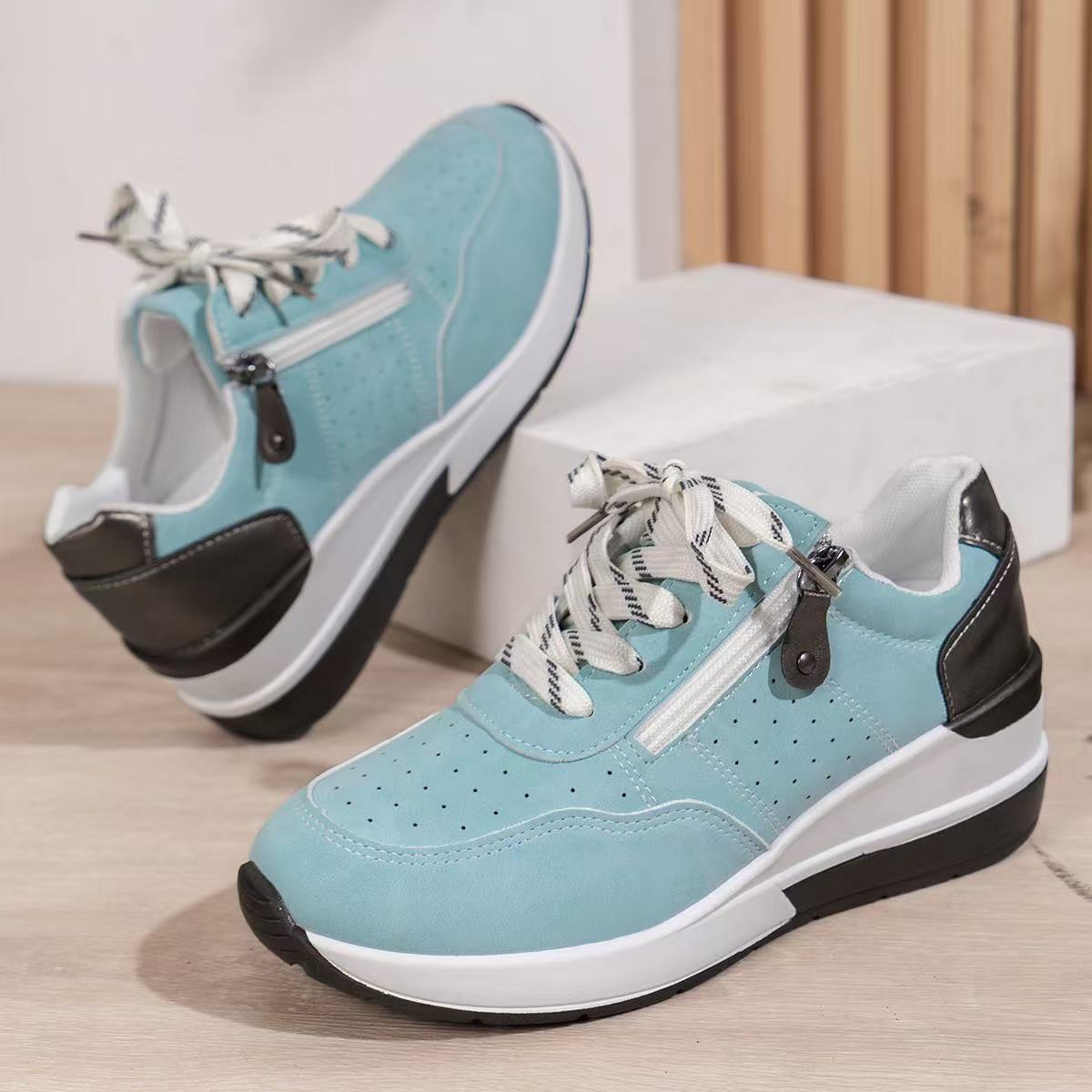 Women's Fashion Wedge Orthopedic Sneakers Outdoor Walking Trainers