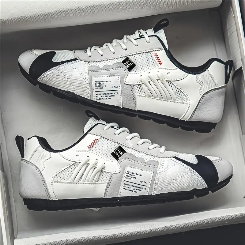 Men's Stylish Contrasting Designs Breathable Comfortable Non-Slip Sneakers 