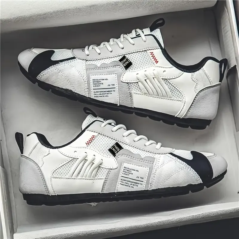 Men's Stylish Contrasting Designs Breathable Comfortable Non-Slip Sneakers 