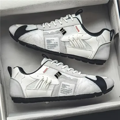 Men's Stylish Contrasting Designs Breathable Comfortable Non-Slip Sneakers 