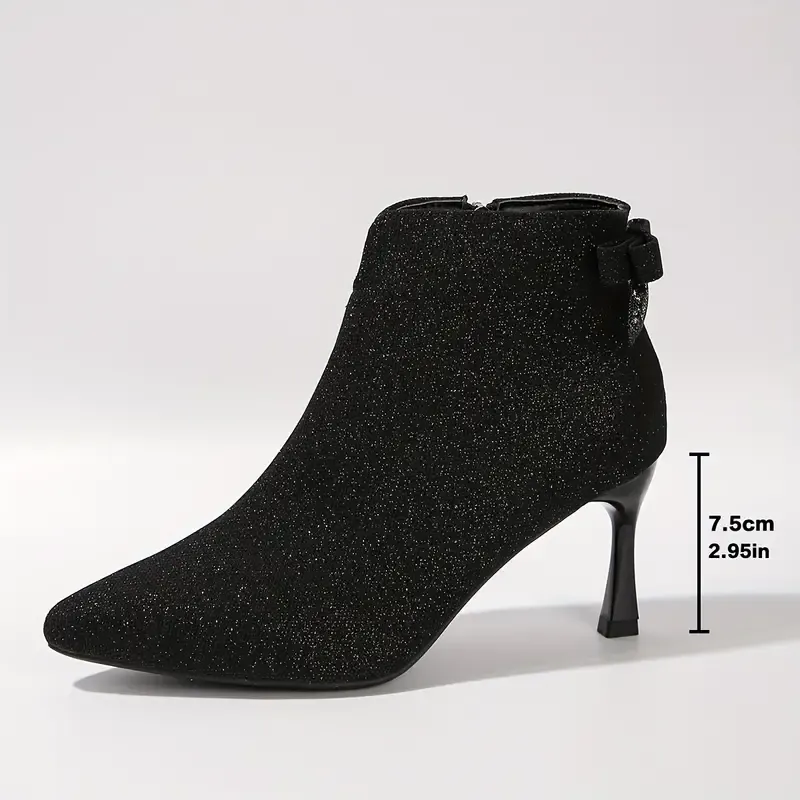[Copy]Women's Sparkling Fashion Elegant Versatile Chunky Heel Boots