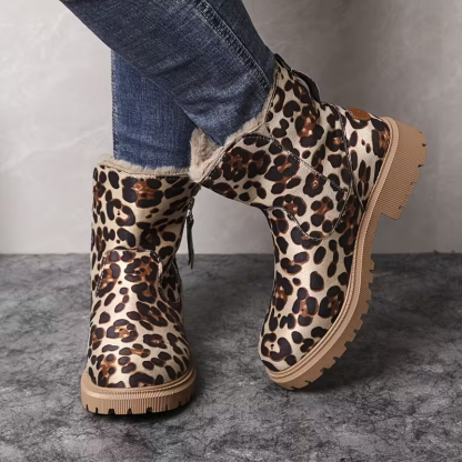 Women's Thick Warm Plush-Lined Slip-Resistant Boots for Outdoor Winter 