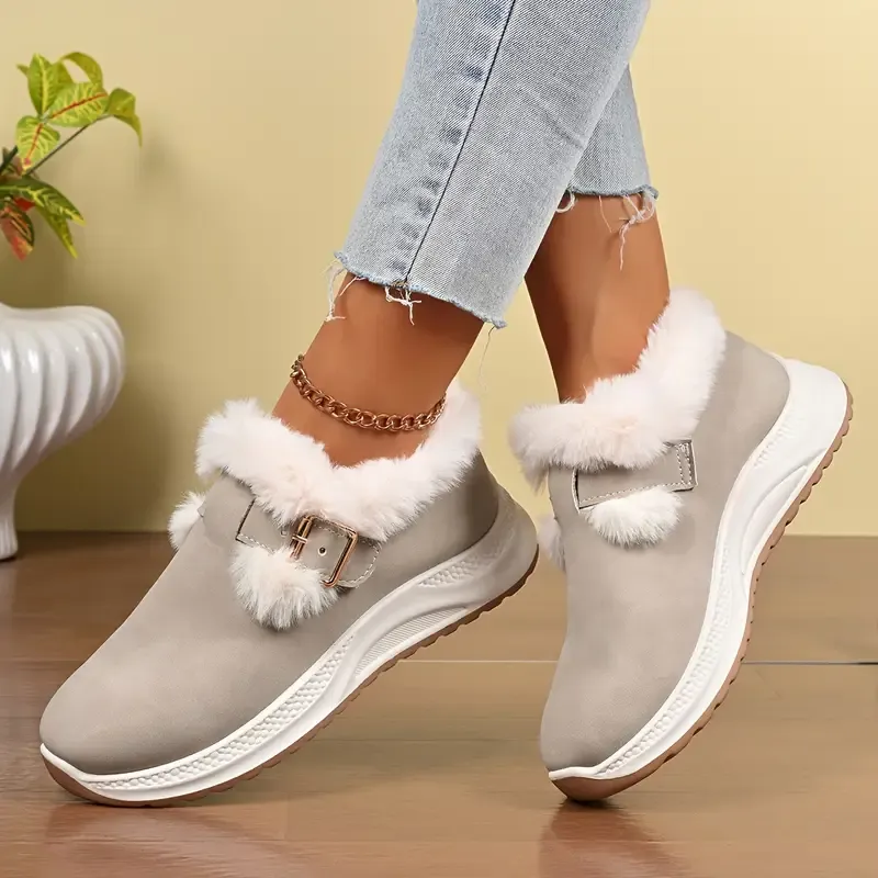 Women's Warm and Cozy Plush Winter Indoor/Outdoor Shoes Boots (Wide Widths Available)