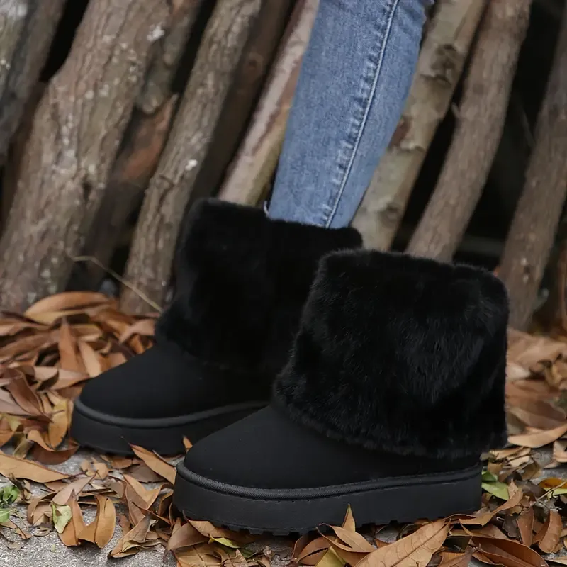 Women's Warm and Comfortable Slip-On Boots