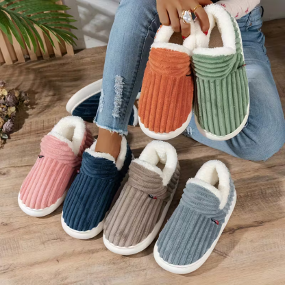 Unisex Cozy & Warm Winter Slippers Slip-On Indoor/Outdoor House Shoes