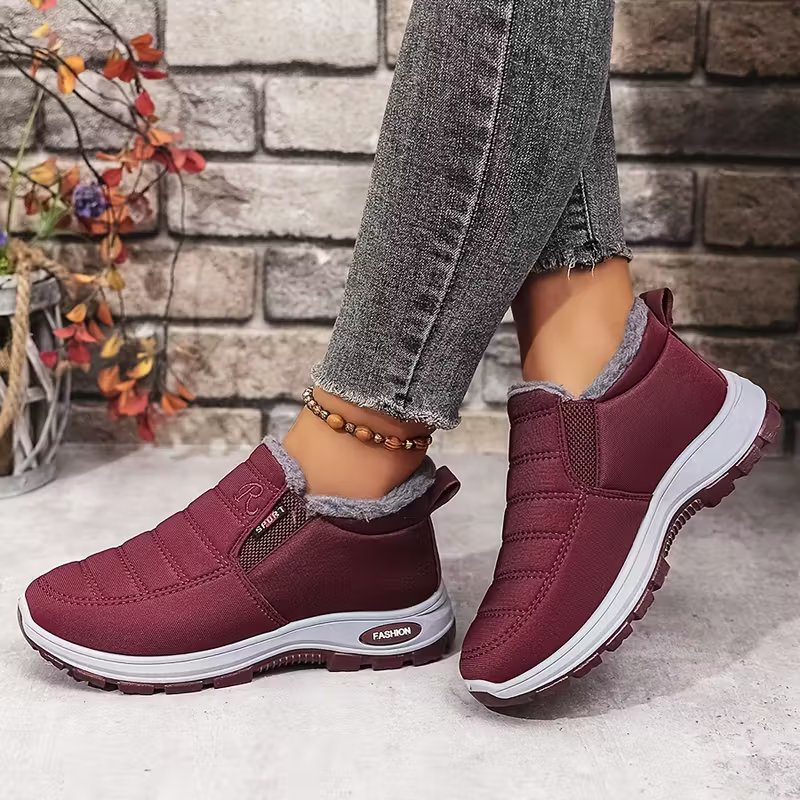 [Copy]Women's Warm & Lightweight Plush Lined Interior Non-Slip Winter Slip-On Boots